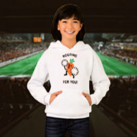 Rooting For You – Carrot Cheerleader Kids Hoodie