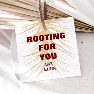 Rooting For You Gift Tag, Gardening Plant Root Favour Tags