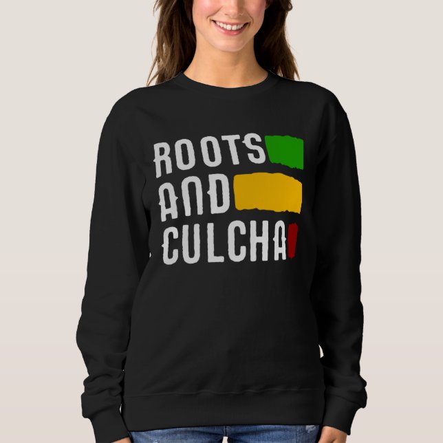 Roots And Culcha Rasta Colors Reggae Sweatshirt (Front)