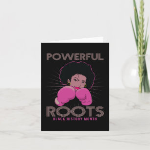 Roots Black History Month I Love My Roots  Card