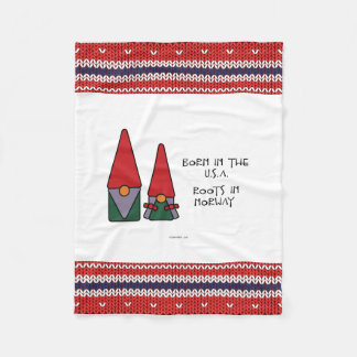 Roots in Norway Fleece Blanket