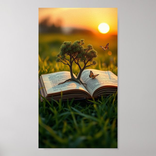 Roots of Imagination – Where Stories Grow Trees Poster (Front)