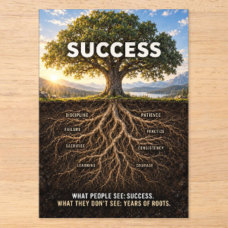 Roots Of Success Acrylic Invitations