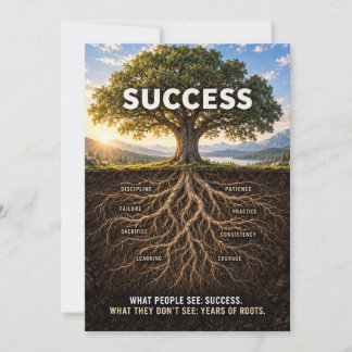 Roots Of Success Card