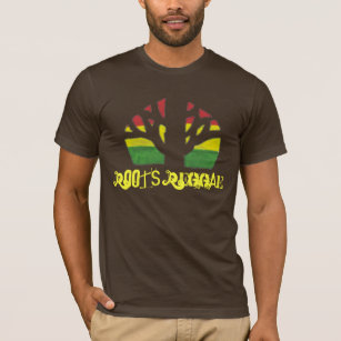 Roots Reggae Men's Brown T shirt