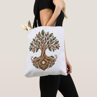 Roots Run Deep Tree of Life Tote Bag