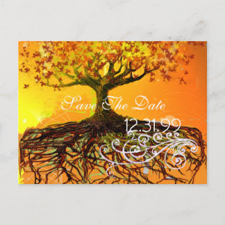 Roots Save The Date Announcement Postcard