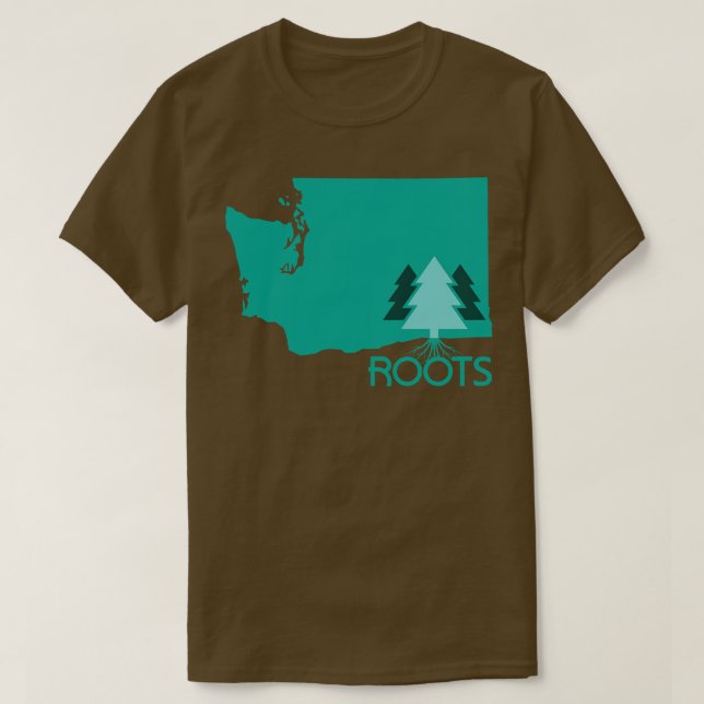 Roots Washington State Modern T-Shirt (Design Front)