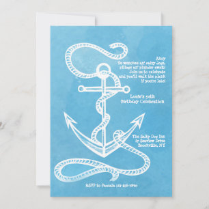 Rope and Anchor Invitation
