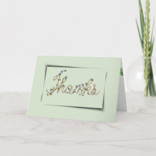 Rope and Ivy Forget Me Not Thanks Card