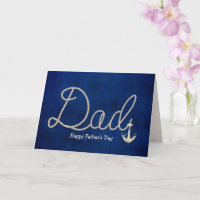 Rope design with anchor Father's Day