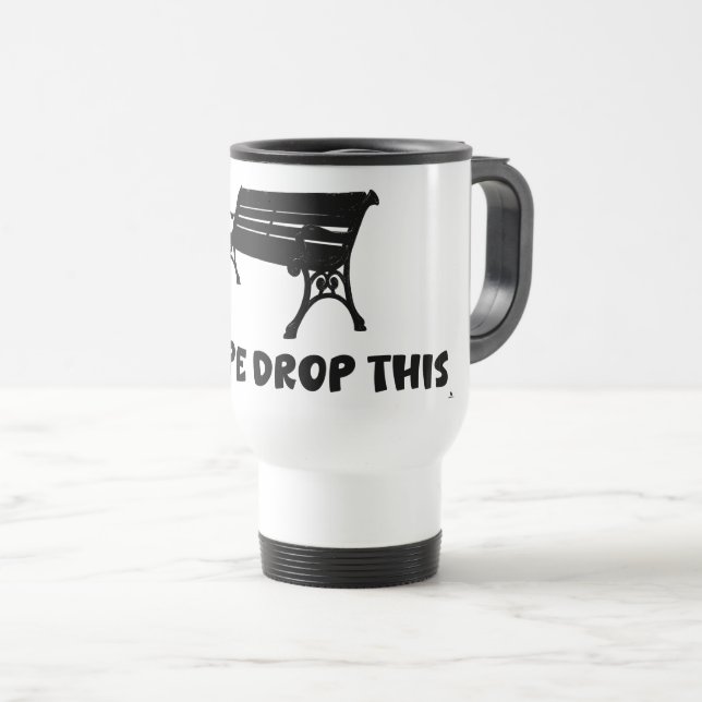 Rope Drop This Epic Theme Park Funny Logo Travel Mug (Front Right)