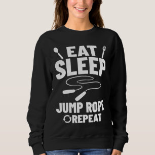 Rope Jumping Skipping Rope Jump Mat Workout Exerci Sweatshirt