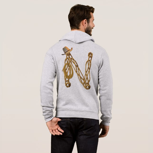 Rope Letter - N Hoodie (Back Full)