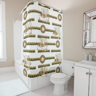 Rope Record Shower Curtain