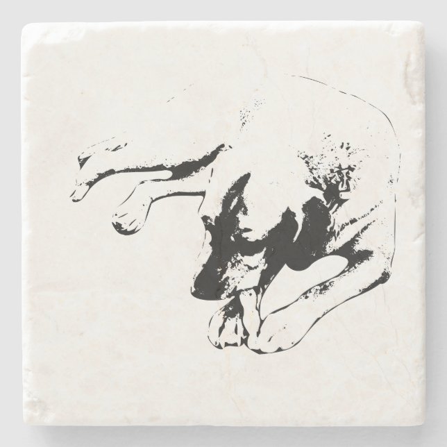 Rope Ritual Stone Coaster (Front)