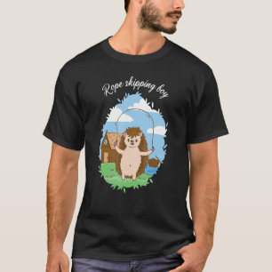 Rope Skipping Boy Igel T-Shirt