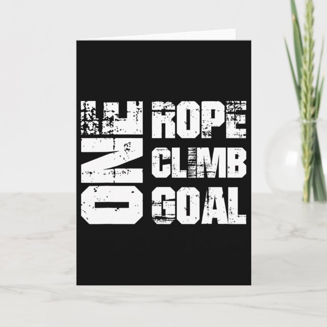 Rope Solo Climbing Rock Climbing  Card (Front)