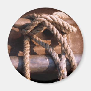 Rope Tied To A Boat Tie Magnet
