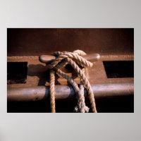 Rope Tied To A Boat Tie
