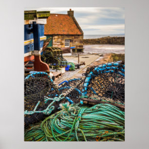 Ropes And Lobster Pots   Pittenweem, Scotland Poster