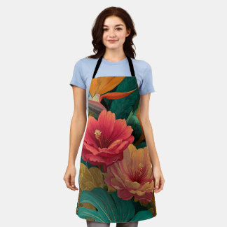 ropical Paradise Botanical Apron
