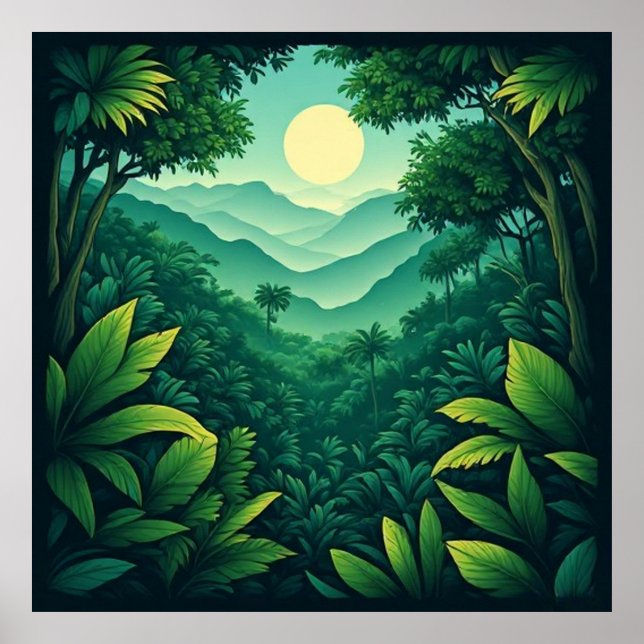 ropical Rainforest Canopy 🌿 Poster (Front)