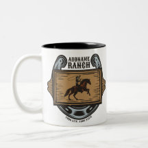 Roping Cowboy ADD NAME Western Family Horse Ranch