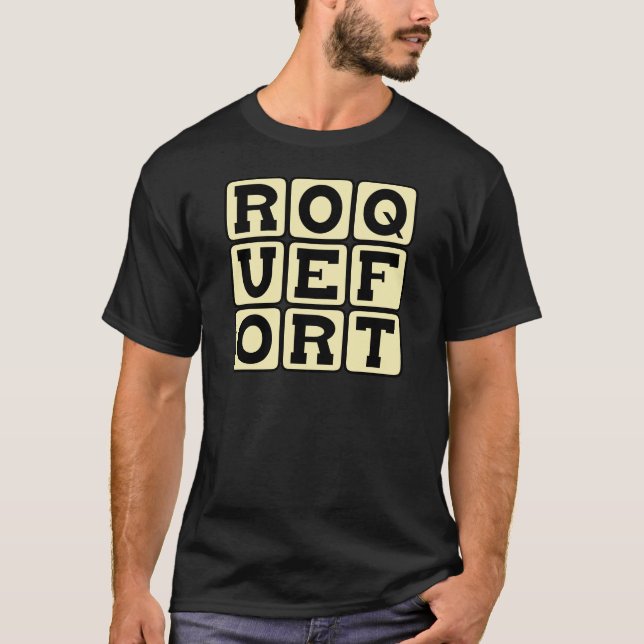 Roquefort, French Blue Cheese T-Shirt (Front)