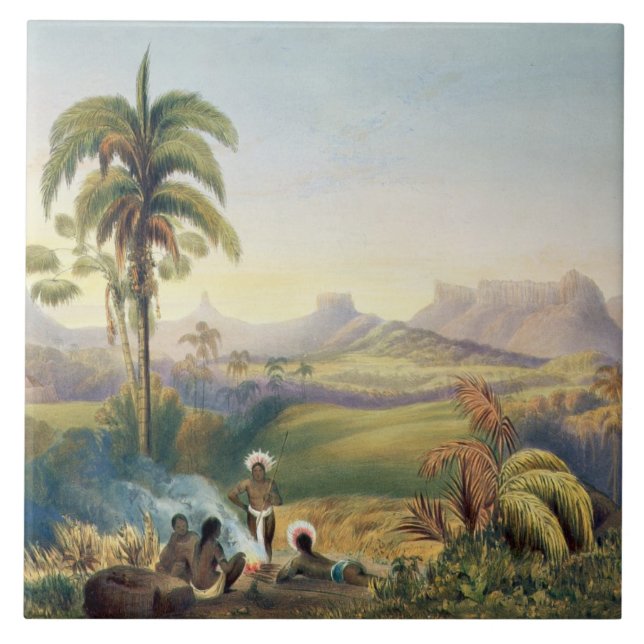 Roraima, a Remarkable Range of Sandstone Mountains Tile (Front)
