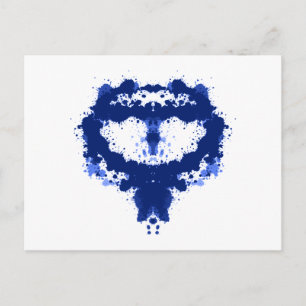 rorschach Bild picture Tintenkleckse inkblots Postcard