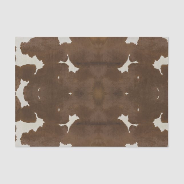 Rorschach Cowhide Decoupage Tissue Sheet (Front)