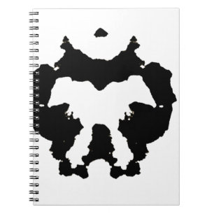 Rorschach inkblot5 spiral notebook