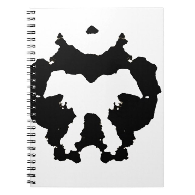 Rorschach inkblot5 spiral notebook (Front)