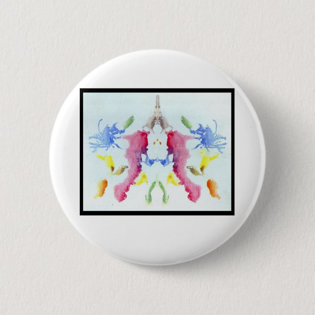 Rorschach Inkblot 10.0 6 Cm Round Badge (Front)