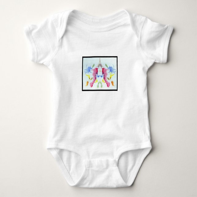 Rorschach Inkblot 10.0 Baby Bodysuit (Front)