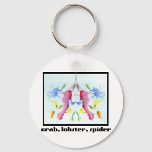 Rorschach Inkblot 10 Key Ring