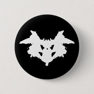 Rorschach Inkblot 6 Cm Round Badge