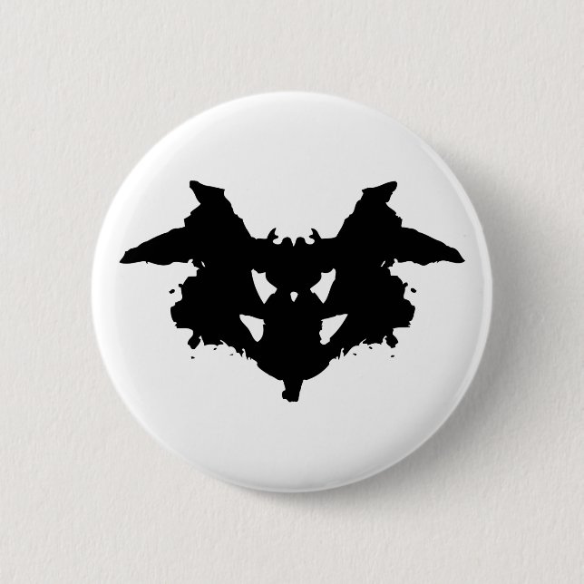 Rorschach Inkblot 6 Cm Round Badge (Front)