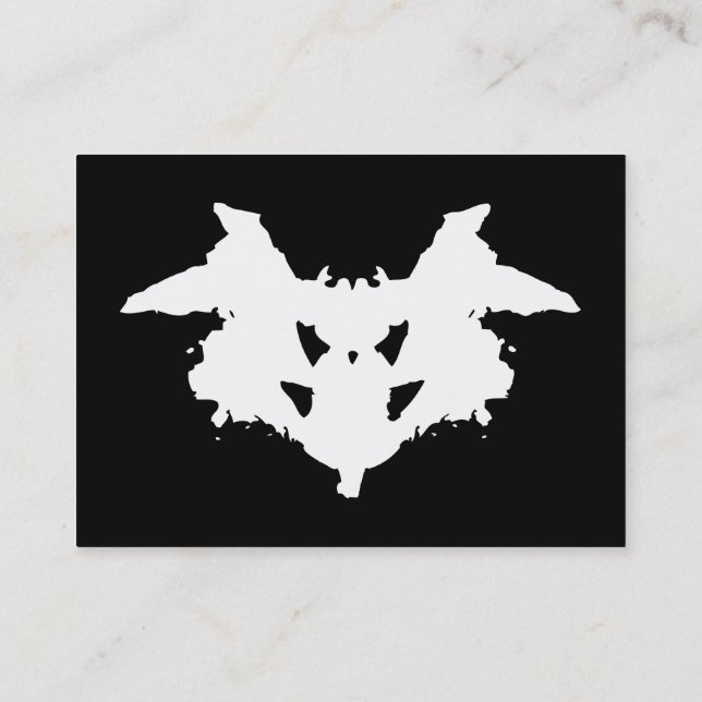 Rorschach Inkblot Business Card (Back)