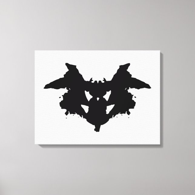 Rorschach Inkblot Canvas Print (Front)