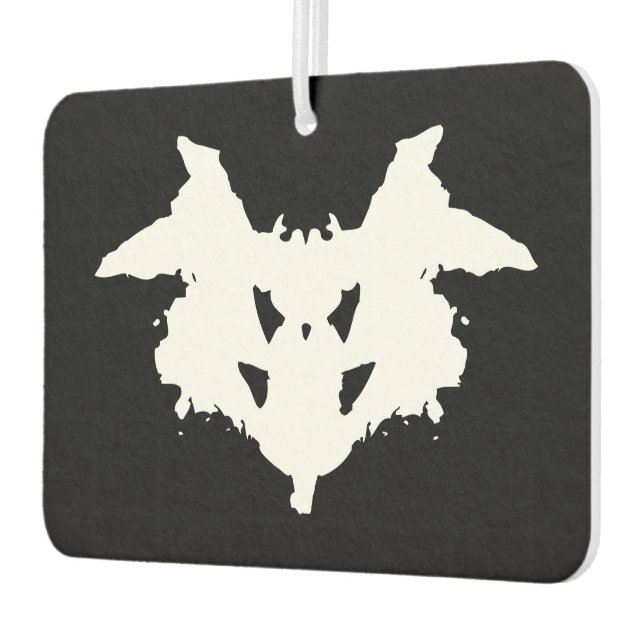 Rorschach Inkblot Car Air Freshener (Left)