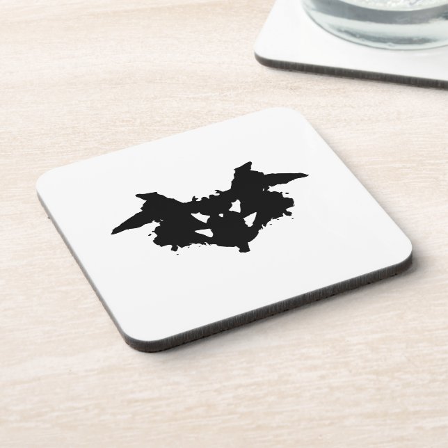 Rorschach Inkblot Coaster (Left Side)
