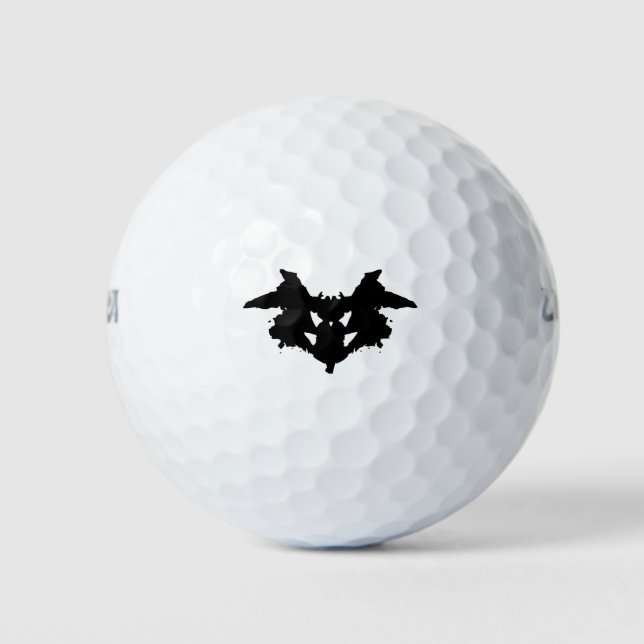 Rorschach Inkblot Golf Balls (Front)