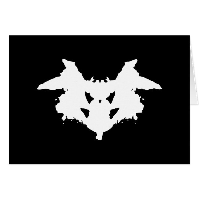 Rorschach Inkblot Greeting Card (Front Horizontal)
