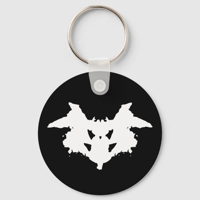 Rorschach Inkblot Key Ring (Front)