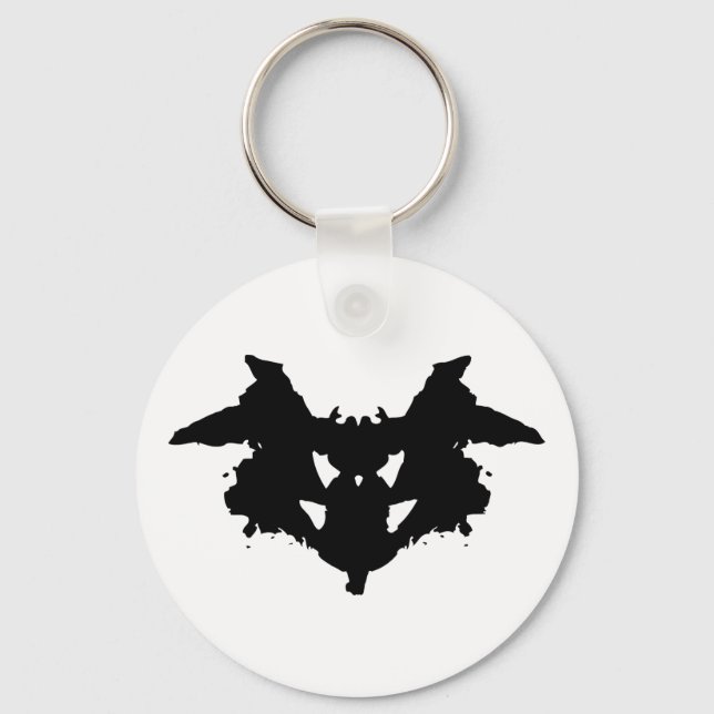 Rorschach Inkblot Key Ring (Front)