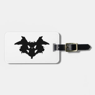 Rorschach Inkblot Luggage Tag