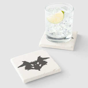 Rorschach Inkblot Stone Coaster