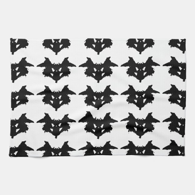 Rorschach Inkblot Tea Towel (Horizontal)